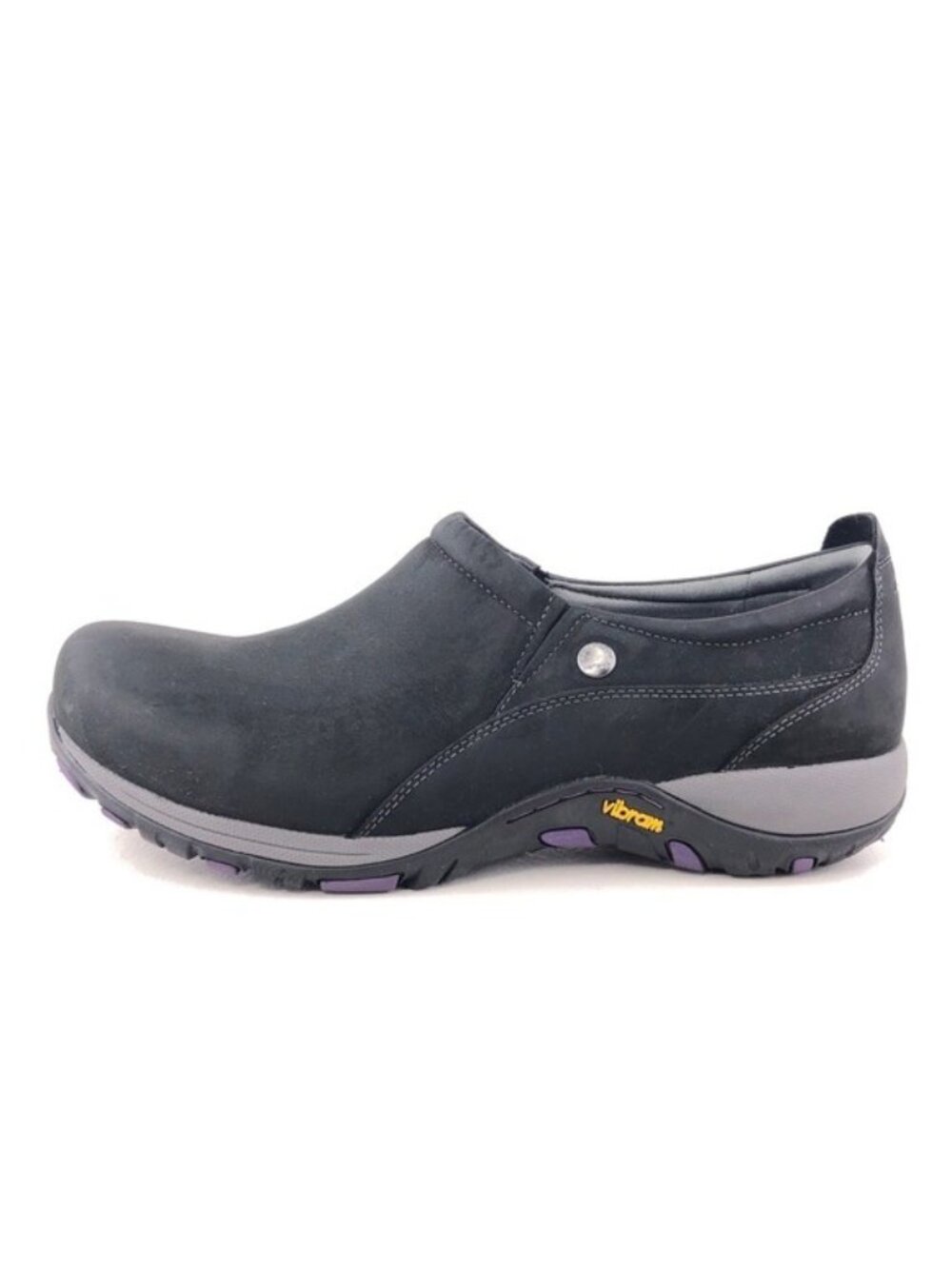 Dansko Patti Black Milled Nubuck Slip on Shoes EUR 42